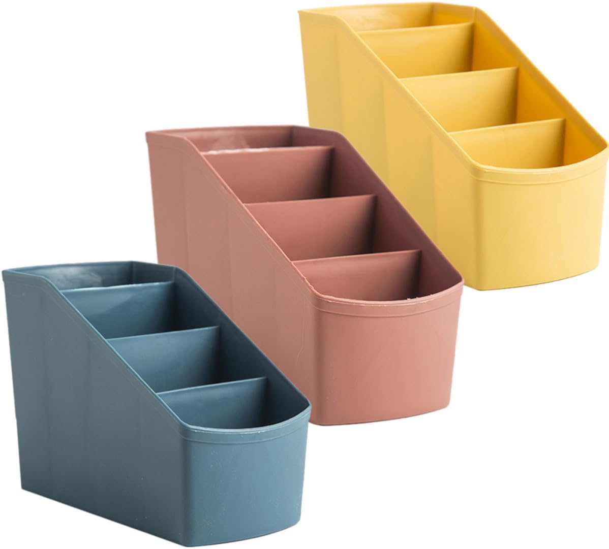 Desktop Organizer 4 Slot PP Storage Box Holder for Home School