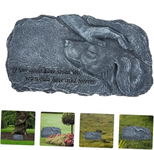 Piedra conmemorativa para mascotas JvFbjLF: Supera el duelo con este ángel 5