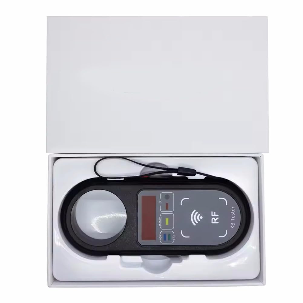 K3 - Probador remoto de frecuencia de llave 100-999 MHz con pantalla LCD, detección de señal ASK FSK para diagnóstico automotriz, color negro