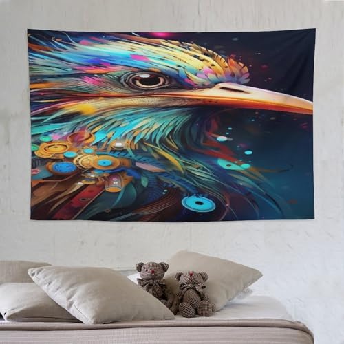 Tapisserie murale imprimée en 3D relief avec tenture grand format 150×230cm