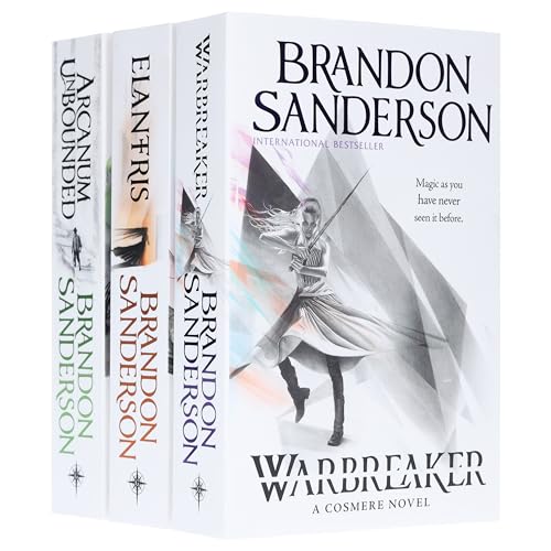 Brandon Sanderson Collection 3 Books Set (Arcanum Unbounded, Elantris & Warbreaker)
