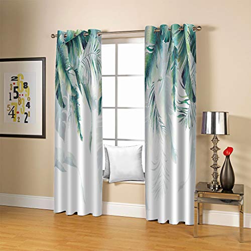 Rideau occultant feuilles rideaux salon 3D thermique polyester - 3