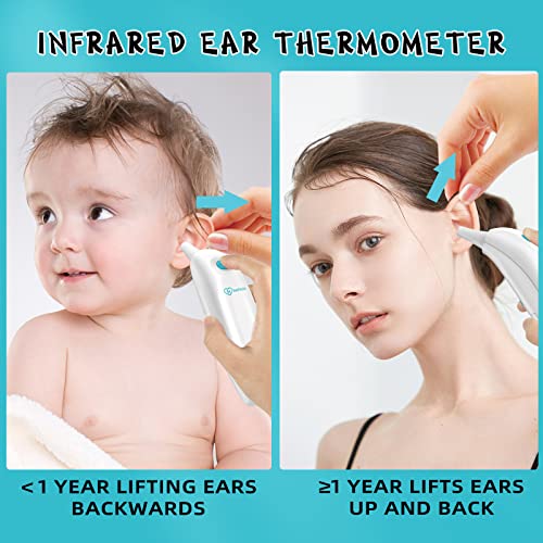 Ear Thermometer For Adults And Kids, Digital Thermometer With Fever Alarm And Instant Accuracy Readings, Infrared Thermometer Gun For Infants, Baby Thermometer, Fast, Reliable #TOP2
