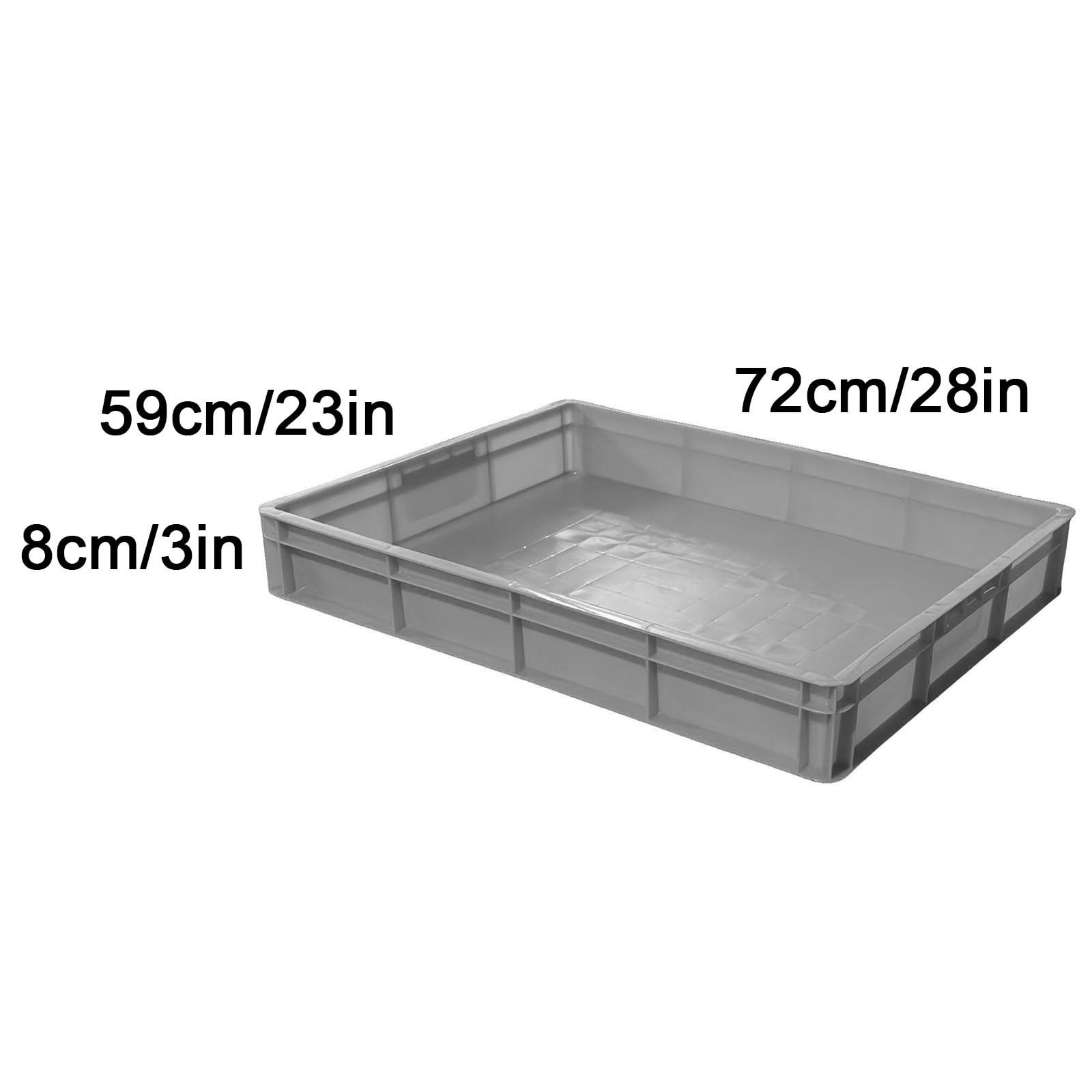 Bandeja Plastico Grande, Bandeja Escurreplatos, Ideal para Cocinas y Baños, Protectores de Armarios, Organizadores y Unidades de Almacenamiento(Gray)