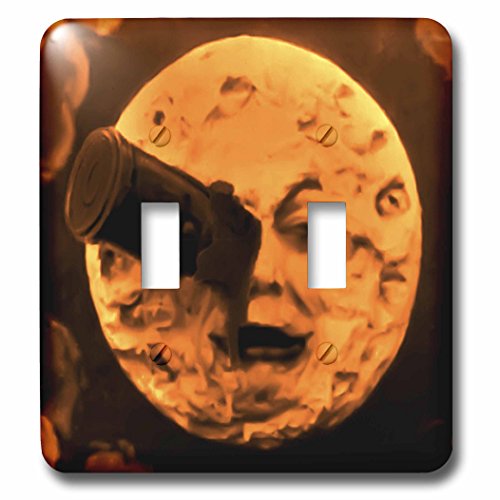 Interrupteur à baïonnette original pour remplacer plaque murale unie 3dRose Moon - 2