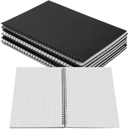 Carnets à spirale B5 Resurhang quadrillés 4x4 avec couverture rigide pour l'école