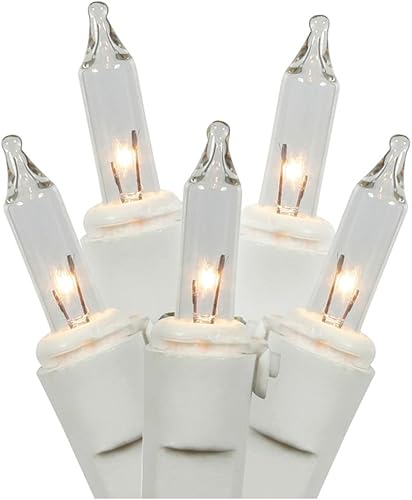 litesource 0088815Luz Color Blanco Cable transparente funciona con pilas miniatura Navidad de luz cadena Set disponible en Yaxa Colombia