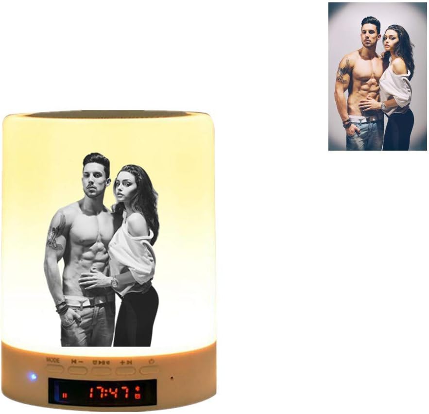 Personalized Photo Night Light Custom Wireless Bluetooth Music Player