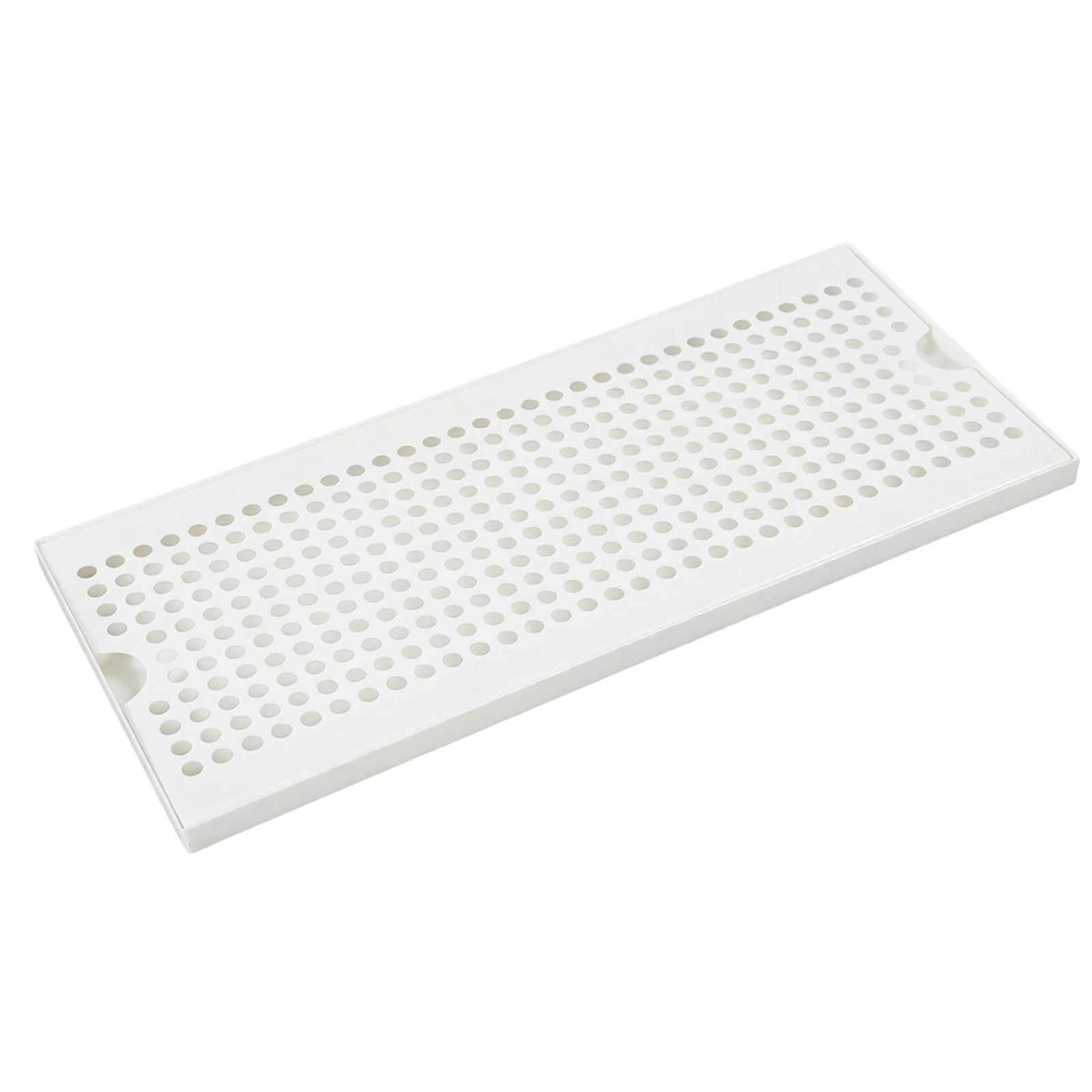 Whoasyst Home Drip Tray Stainless Steel Rectangular Cup Rest Perforated Countertop Board for Glass Drying and Serving Glassware Tray