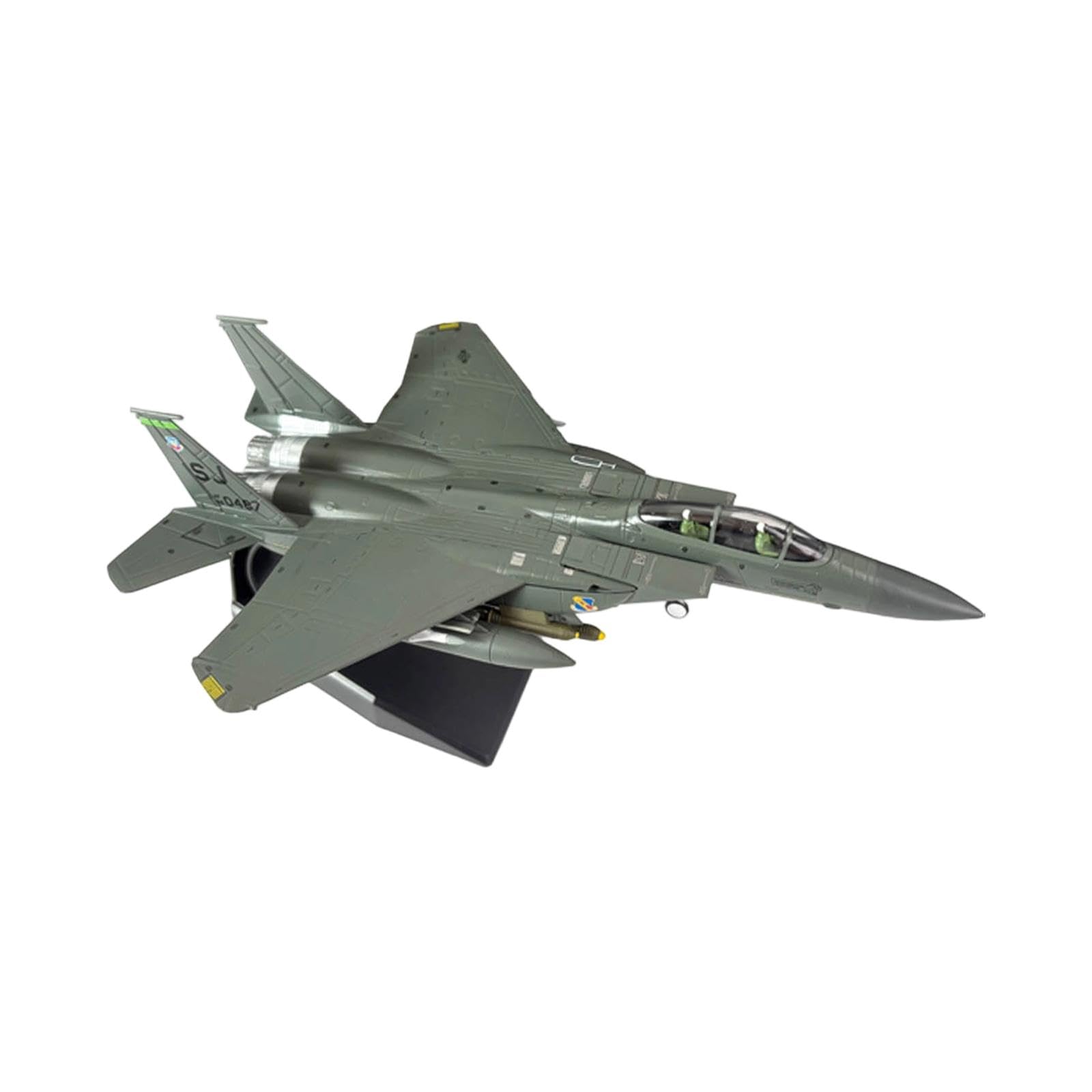 HGZLQKD 1/100 Scale F-15E Fighter Model, Airplane Display Model Display Collection Desktop Decoration, Plane Figurine for Cabinet