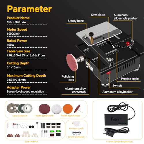 AutoShark Pro Kit Mini Table Saw