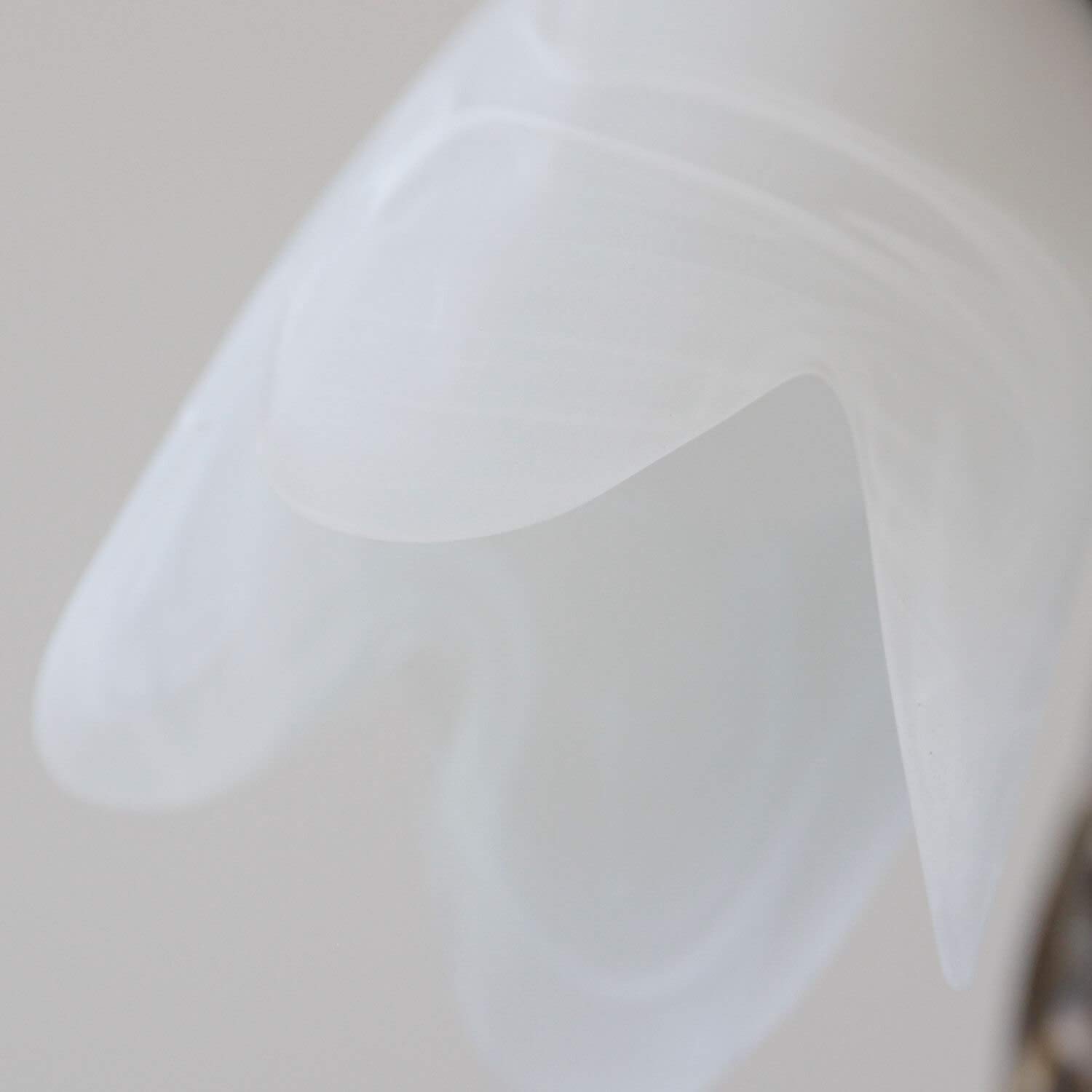 ONLI Forgiata - Lampadario 3 Luci, Vetro opaco color Bianco, Metallo Marrone spennelato Oro, Stile Rustico