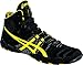 ASICS Men's Dan Gable Ultimate 4 Wrestling Shoe, Black/Yellow/Gunmetal, 10.5 M US