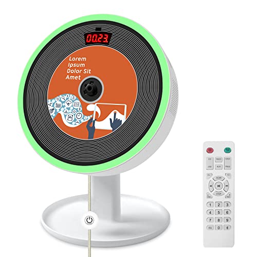 写真付きレビュー Dongguan Yest Science Technology Co Ltd Pzqzmar Cdプレーヤー 壁掛け 卓上に 小型 ポータブル Usb Aux Cd Blueモード対応 リモコン付き Cdプレイヤー ナイトライト付き Fmラジオ 充電式 変速再生 A Bリピート再生 語学学習 スピーカー内蔵 Cd