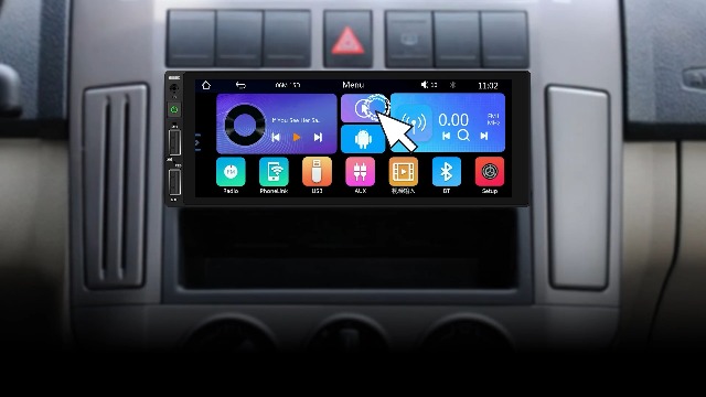 Hikity Autoradio Bluetooth 1 Din Wireless Carplay Android Auto, 6.9