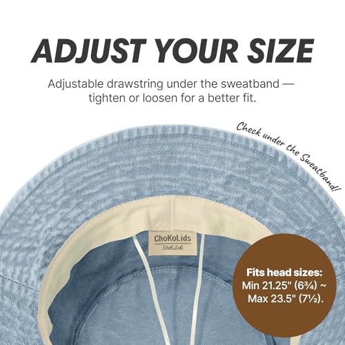 Image of Hot Summer Bucket Hat Trendy Cotton Sun Cap for Beach Golf Fishing | Breathable cotton, fun outdoor vacation style, packable boonie design for men and women