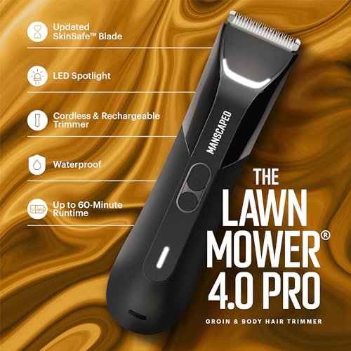 MANSCAPED-The-Lawn-Mower-40-PRO-Groin-Body-Hair-Trimmer-Updated-SkinSafe-Trimmer-Blade-Waterproof-WetDry-Groomer-USB-C-Wireless-Charging-Compatible-Mens-Ball-Shaver-with-Travel-Lock