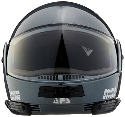 Image of Studds Ninja Pastel Plain Flip Up Full Face Helmet (Gun Grey, M)