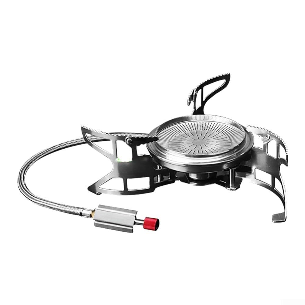 Fornello per campeggio Gas 3800W Acciaio Fornello per campeggio