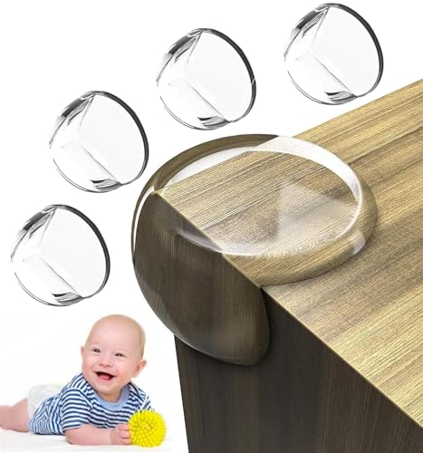 Image of RECLUSE 4 Pcs Baby Corner Protector Shock-Absorbing Density Safety Corner Guards, Transparent Design, Clear Soft Furniture Cushions Protection for Kids, Easy-to-Install Guards for Sharp Corners