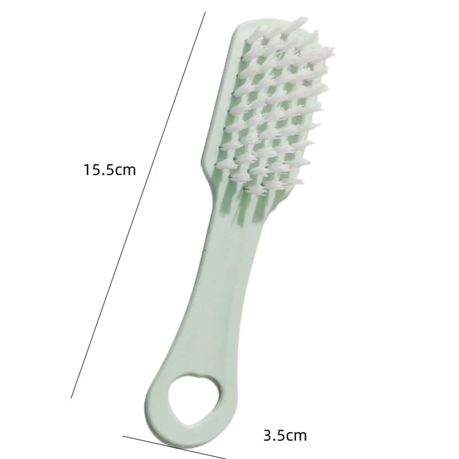 Cepillo Descontaminación de Zapatos El Cepillo de Limpieza se Puede Colgar Cepillo de Zapatos de Pelo Suave Cepillo de Lavado de Ropa Cepillo de Zapatos de Color sólido (Azul)