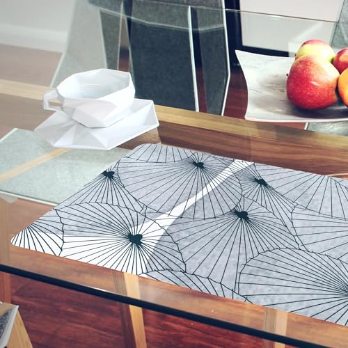 Set de table japonais en liège grand format pour repas élégant