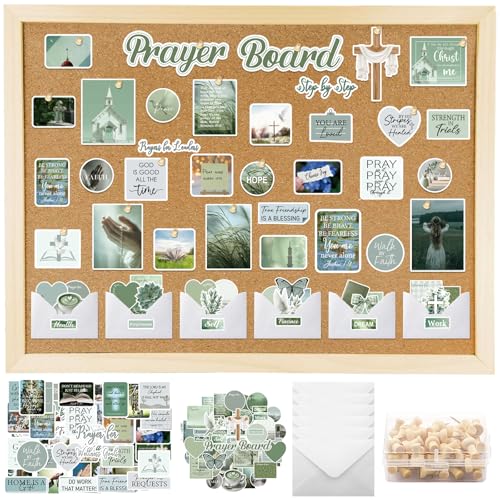 Eclazul Green Prayer Board Supplies - 164 Pcs Sage...