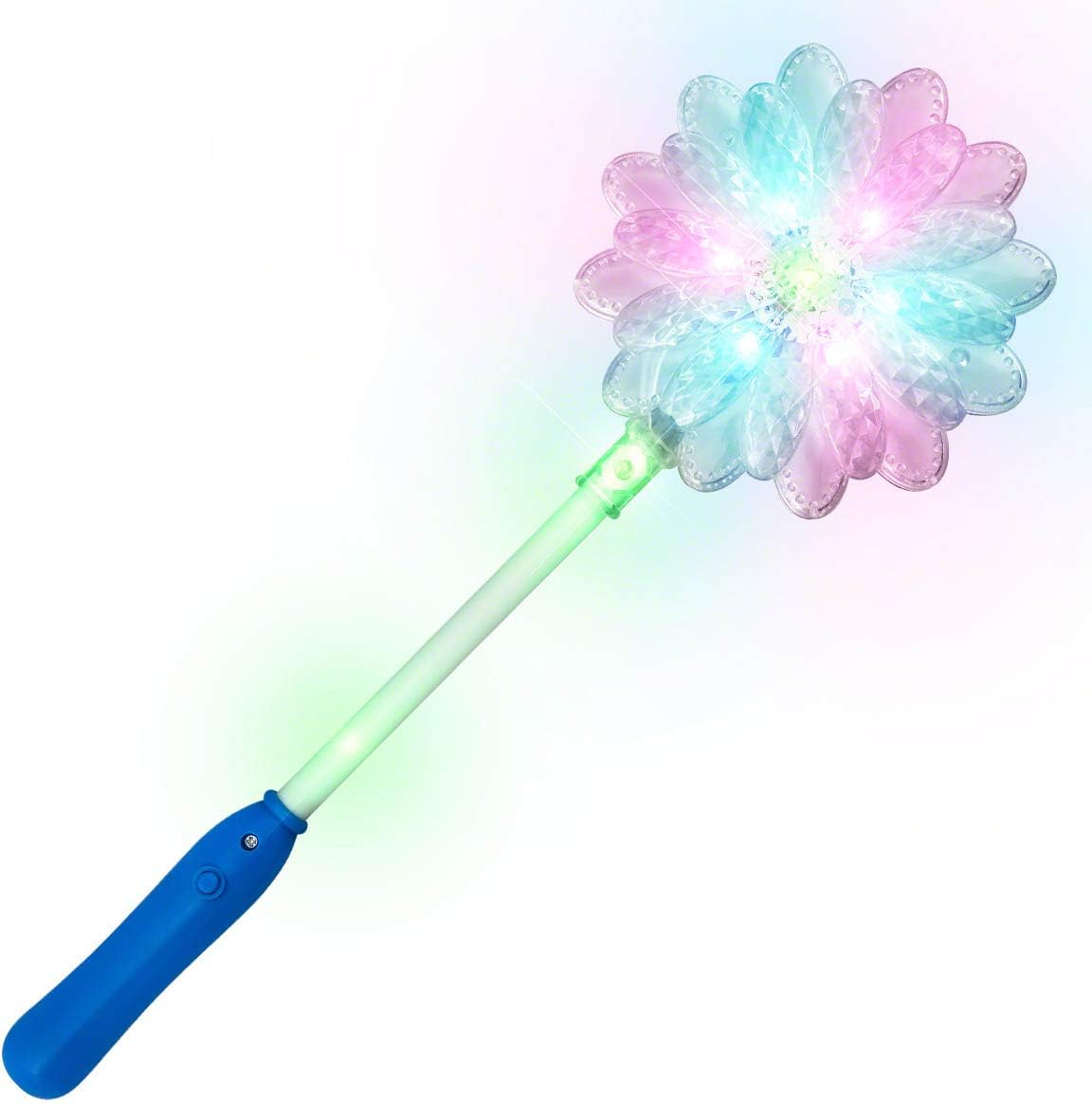 FlashingBlinkyLights Daisy Flower Light Up LED Wand (Party Set of 12)