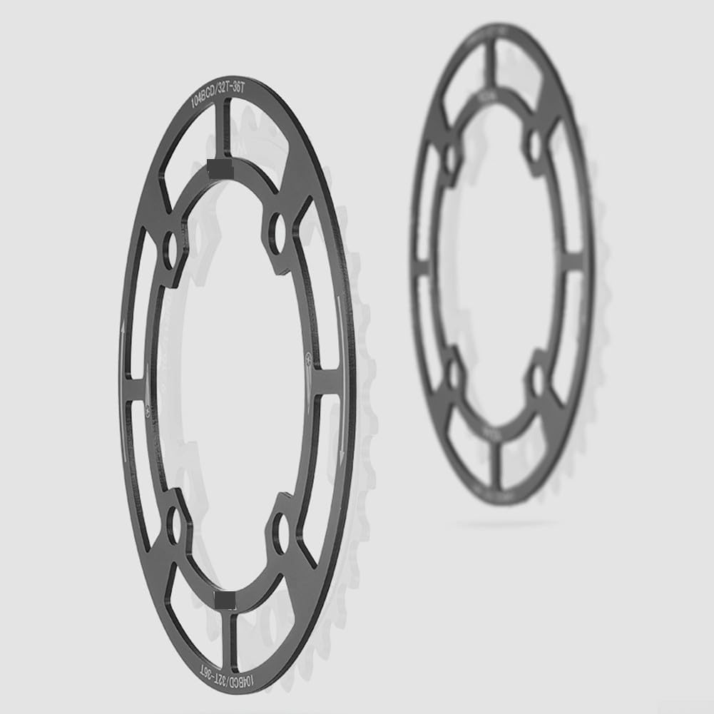 tarcza rowerowa, Pierścień łańcucha korbowego, rower górski 32T 36T BCD104mm osłona tarczy pojedyncza tarcza ochronna