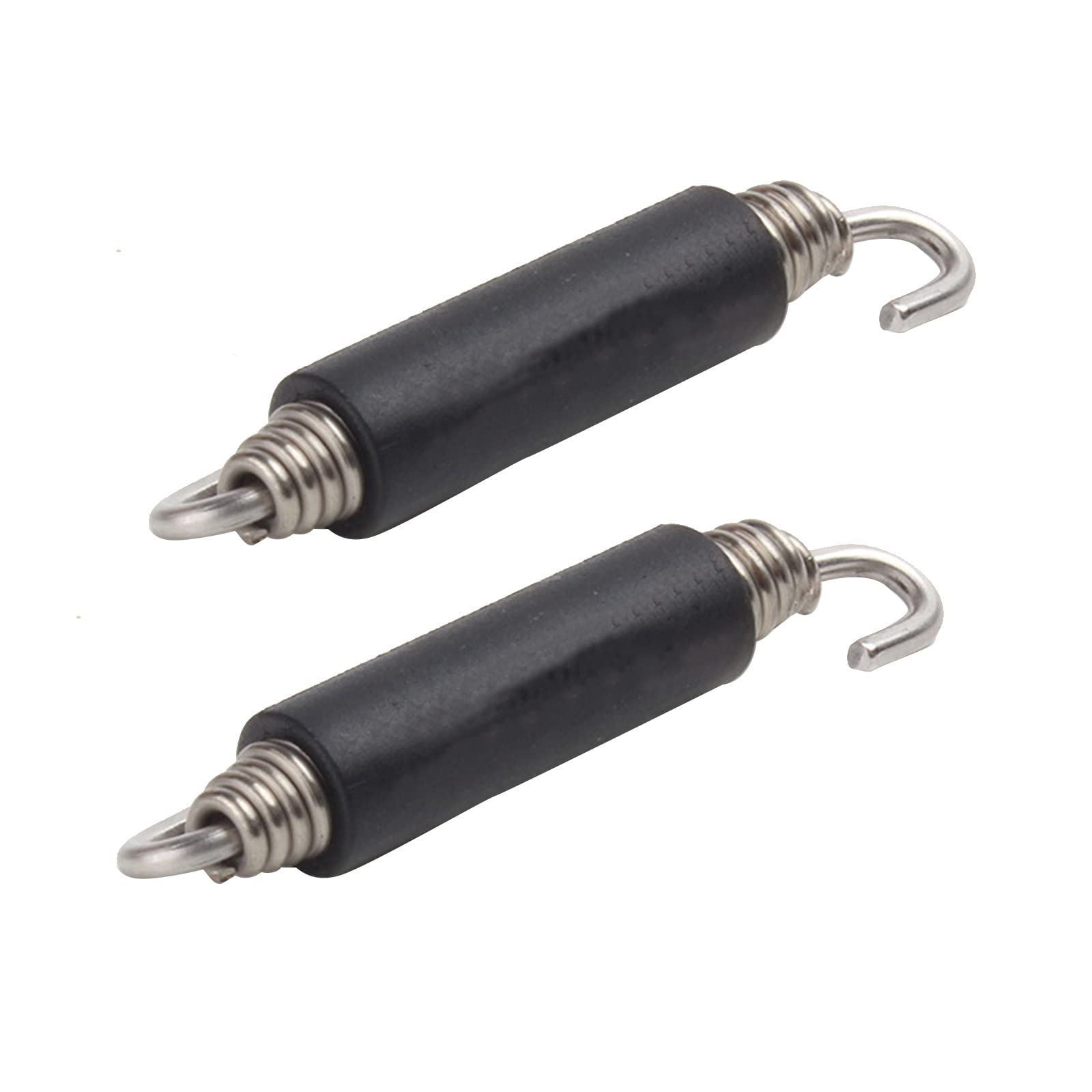 yeenelwboo 2 Pcs Motorcycle Exhaust Spring Pipe Motorcycle Exhaust Pipe Muffler Stainless Steel Spring Hooks for Motorcycles