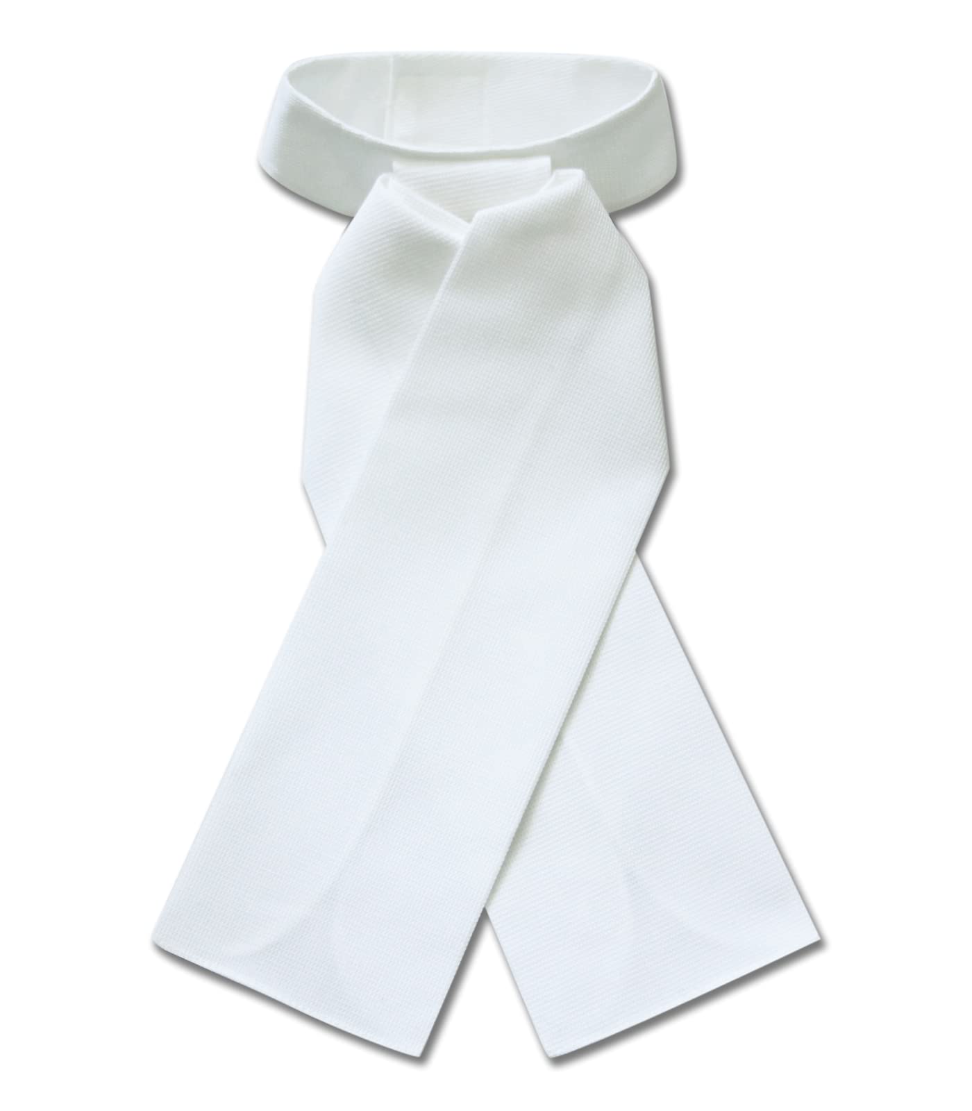 Plastron, weiß, 6, Herren