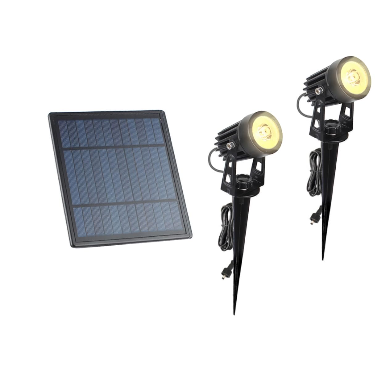 1 zestaw Jeden na dwa reflektory LED Dekoracja Solarne światło palikowe Solarne światło krajobrazowe Solarne światło krajobrazowe Oświetlenie ogrodowe Dekoracyjne zewnętrzne światło solarne Światła ch