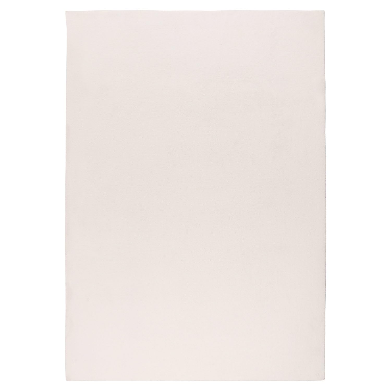 carpet city Tapis lavable uni à poils courts - 200x280 cm en crème - Texture douce et soft-touch - Antidérapant et facile d'entretien - Tapis pour salon, chambre à coucher et couloir