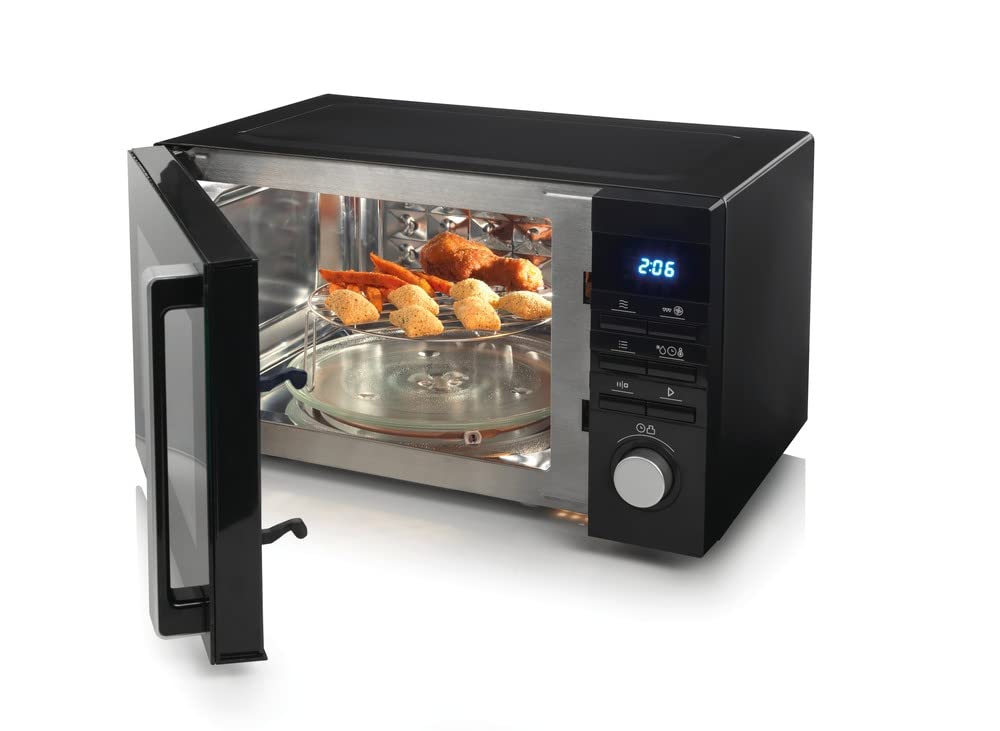 Hisense Kuchenka mikrofalowa H25MOBS1HC 25 litrów 900 W, 7 programów grillowania, gorące powietrze