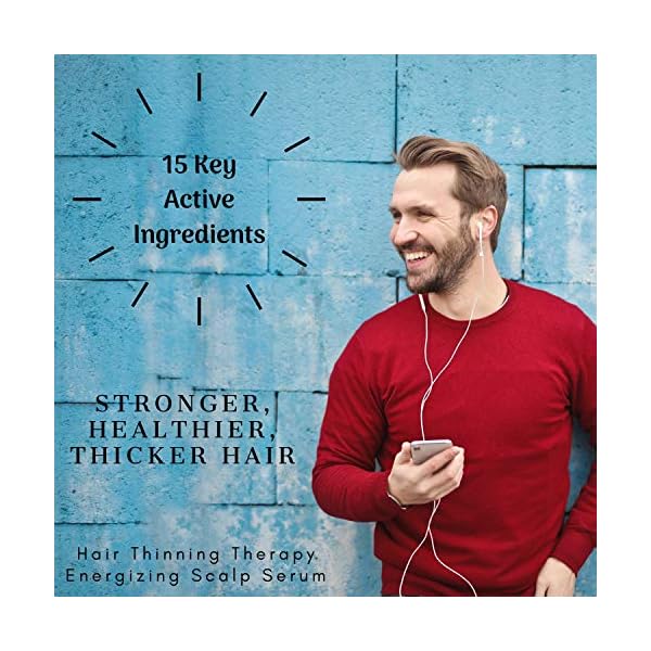 PURA D'OR 4 Oz Hair Thinning Therapy Energizing Scalp Serum Revitalizer - Argan Oil, Biotin, Caffeine, Stem Cell, Catalase & DHT Blockers, All Hair Types, Men & Women