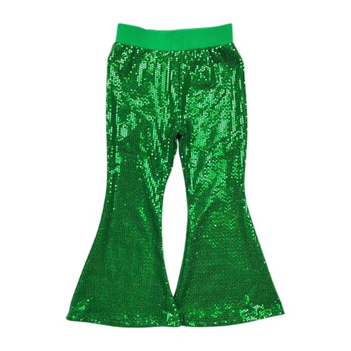 Toddler Green Glitter Pants Girl Sequin Pants
