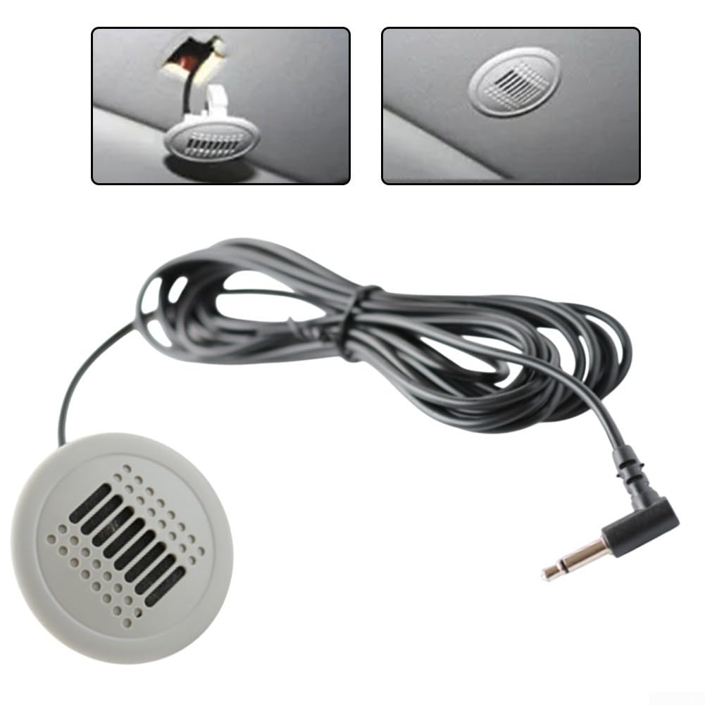 Lecreatekit Microfono per radio Android, 3 5 mm microfono cablato per autoradio perfetto per radio Android in per BMW e altri modelli