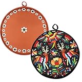 OCMML 2-Pack Tortilla Warmer Pouch, 12 Inch Round Microwavable Insulated Fabric Bag to Keep Tortillas Soft & Warm, Heat Keeper for Corn & Flour Shells, Tacos, Naan, Ideal for Family Meals & Parties