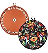 OCMML 2-Pack Tortilla Warmer Pouch, 12 Inch Round Microwavable Insulated Fabric Bag to Keep Torti...