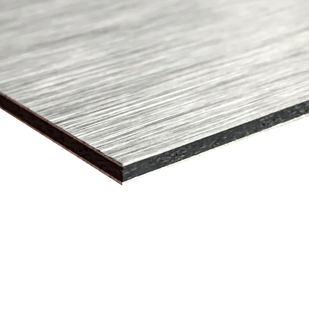 Signalétique.biz France Panneau composite aluminium brossé 3 mm 100 x 40 cm