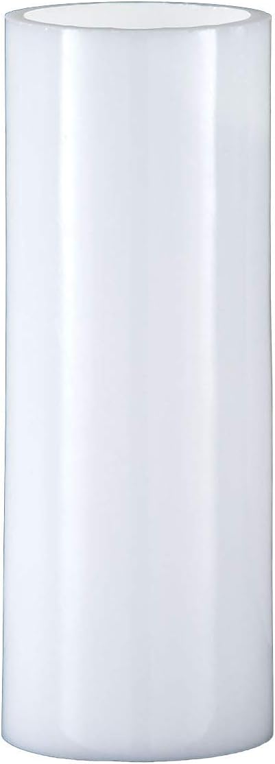B&P Lamp 4" By 10" Mid-Century Modern Opal Cylinder Shade