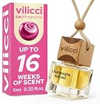 Vilicci Voiture Air Freshener, Champagne & Soirees Scent, Fragrance de voiture longue durée, Vegan & Huile sans cruauté ingrédients, Odor Eliminator voiture parfum nouveau parfum