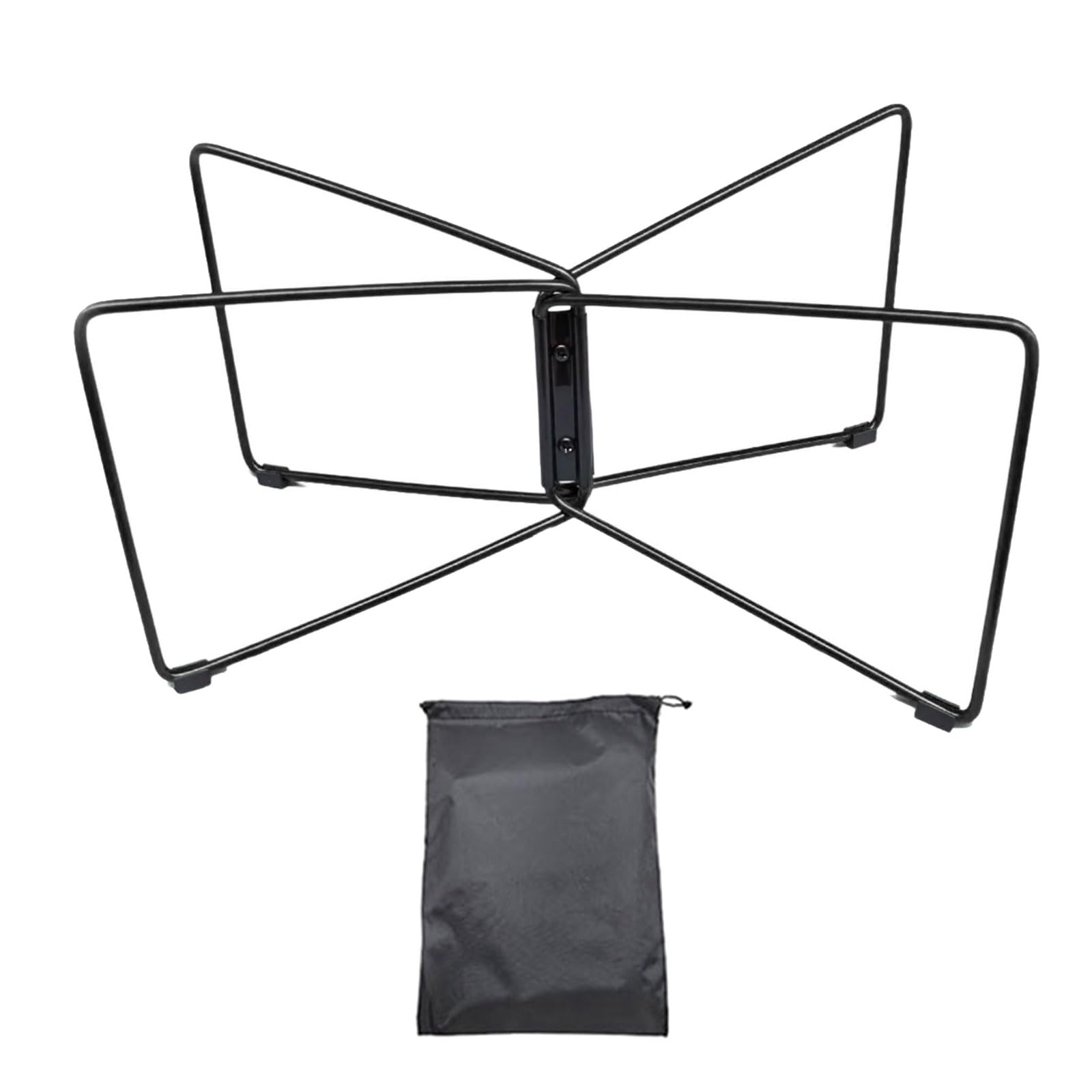 QIAOLIDA Folding Coolers Stand with Carry Bag Metal Luggage Rack Camping Foldable Metal Stand for Camping Hiking Cooking Picnics