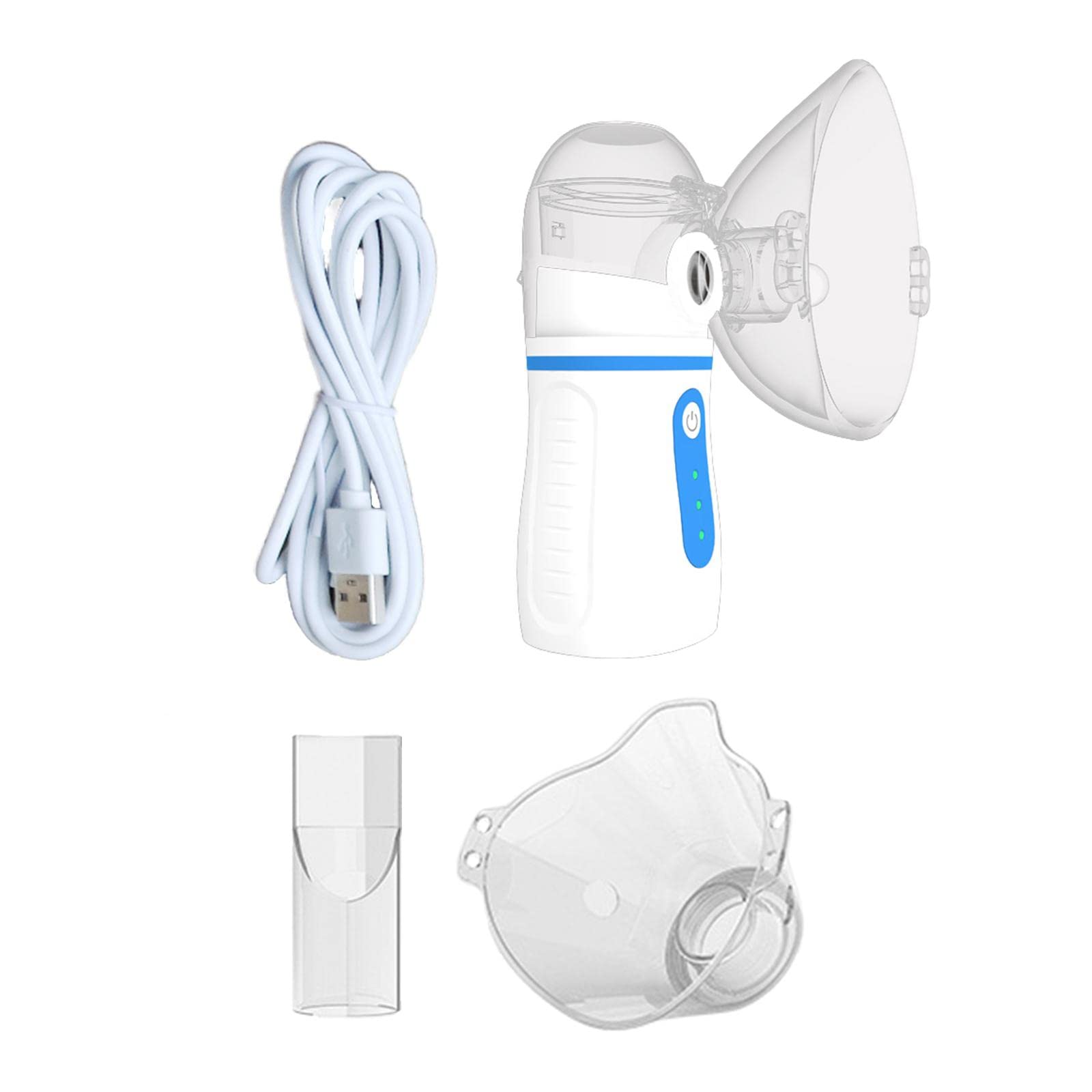 BNF®Steam Inhaler Humidifier Cough Inhaler Asthma Inhaler for Adult Blue White|Health & Beauty | Health Care | Over-The-Counter Medicine |1 Piece Portable Steam Inhaler-picture-23