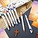 Roowest 36 Set Church Welcome Gifts Bulk Christian Cross Pens Welcome to Our Church Cards Religious Pens Bags Party Favors for Visitors Guests Prayers Baptism