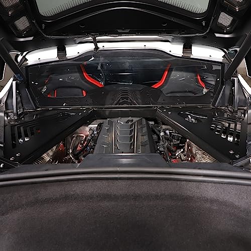 Image of TOYCIDFG Engine Bay Panel Cover Left Right Splash Shield Oxidation Case Guard for C8 Corvette 2020-2025 Auto Aluminium Interior Body Part Accessories (Black)