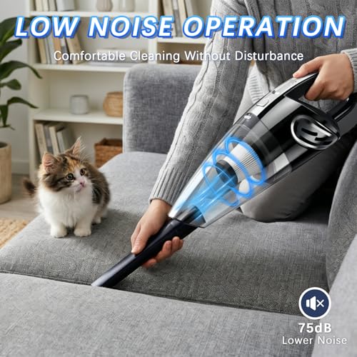 KIETRIX Cordless Handheld Car Vacuum — 15,000Pa Suction, 30-Minute Runtime — view 6