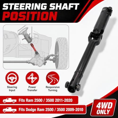 Eje intermedio de dirección 5057596AB sin holguras para Dodge Ram 3500 4WD 6