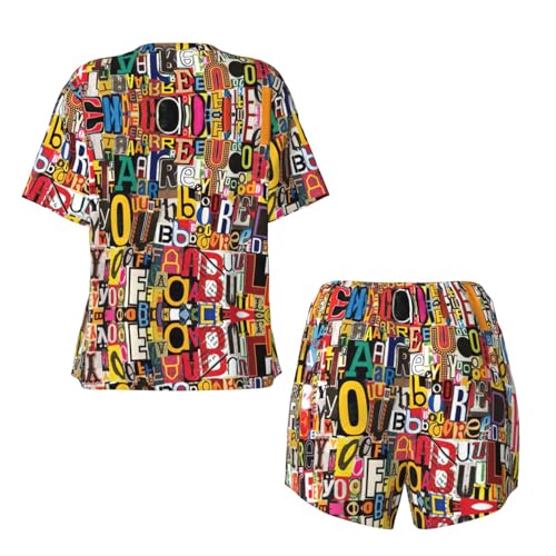 Pyjama femme ample confortable ensemble de nuit décontracté imprimé - 6