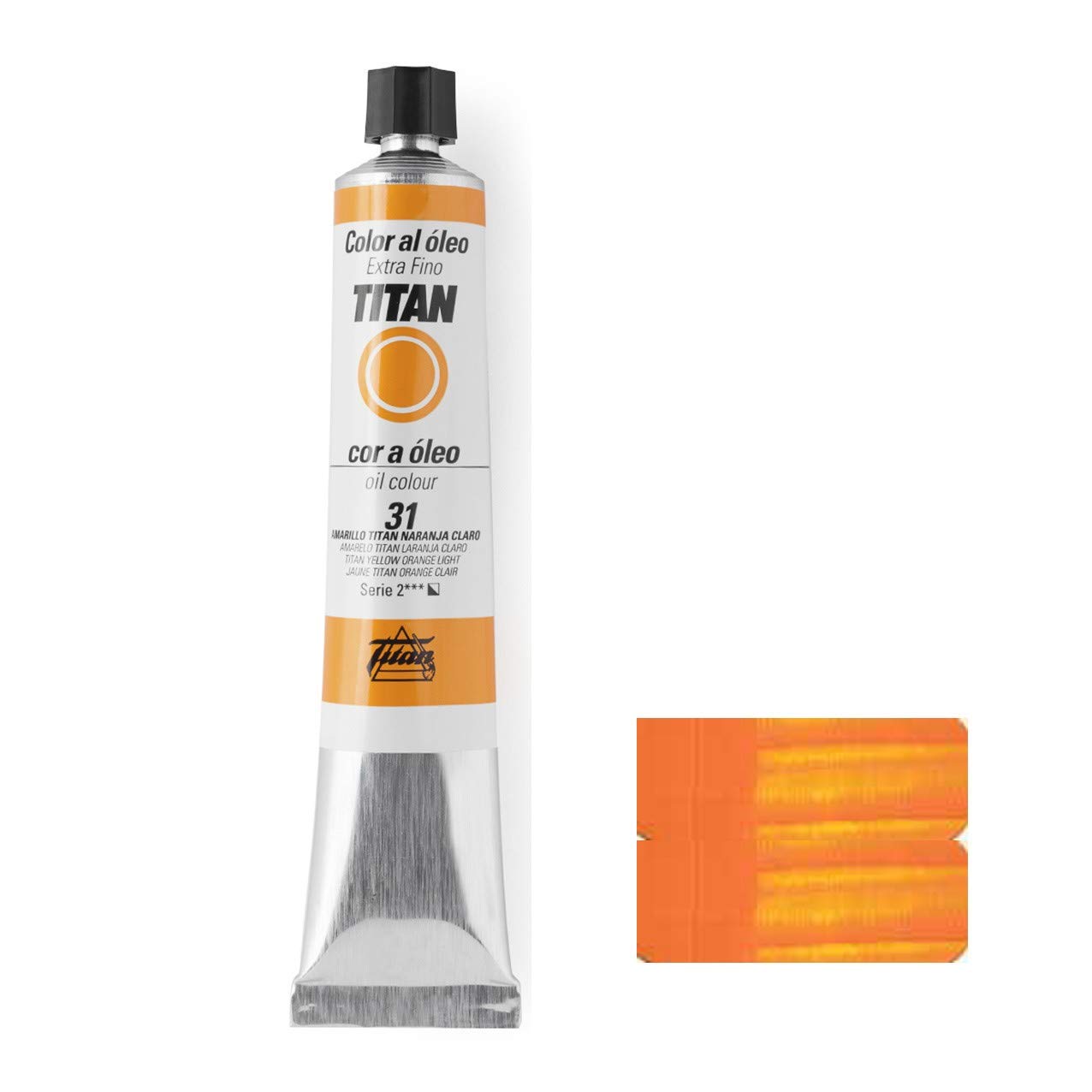 ÓLEO AMARILLO NARANJA CLARO TITAN Extrafino 10 - 60ml. Nº 31